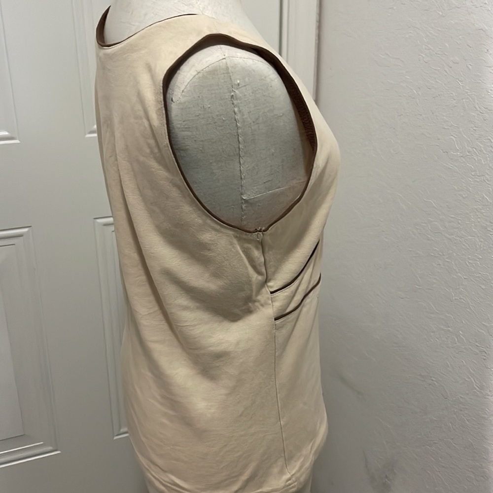 🌷SO  TOP size XL beige and brown color 🌷 - Picture 5 of 7